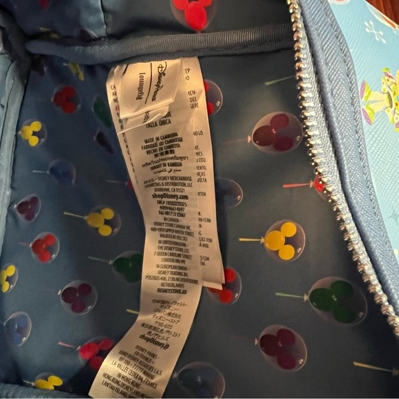 Loungefly Disney Character Mini Backpack – Blue, 10.5” x 9”, New w/o Tags - Picture 10 of 10